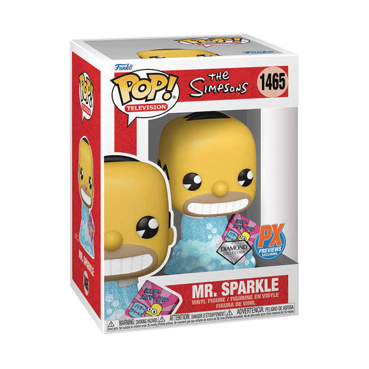 Pop TV Simpsons Mr Sparkle Diamond Glitter Previews Exclusive Vinyl Figure