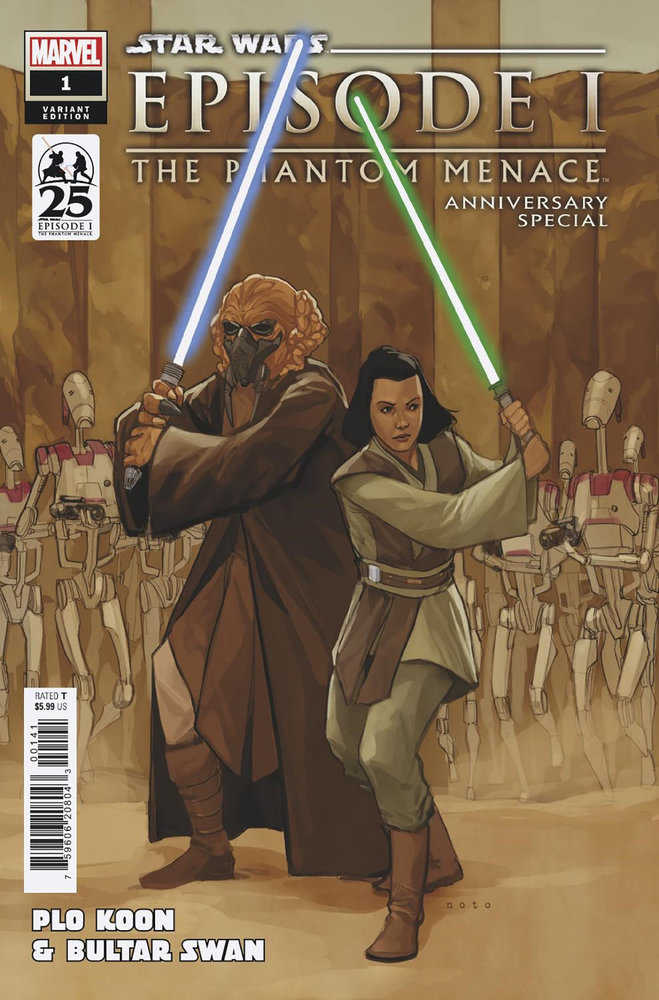 Star Wars: Phantom Menace 25th Anniversary Special #1 Phil Noto Plo Koon & Bulta R Swan Master & Apprentice Variant