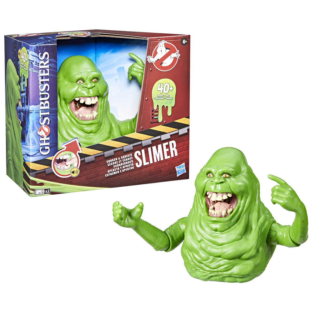 Ghostbusters Squash & Squeeze Slimer 7in Interactive Toy (Ne