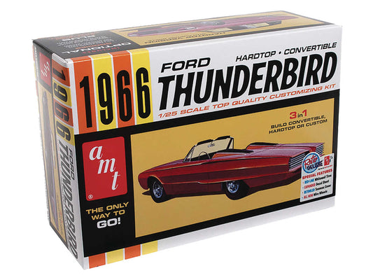 1966 Ford Thunderbird Hardtop Cv 1/25 Scale Amt Model Kit (N