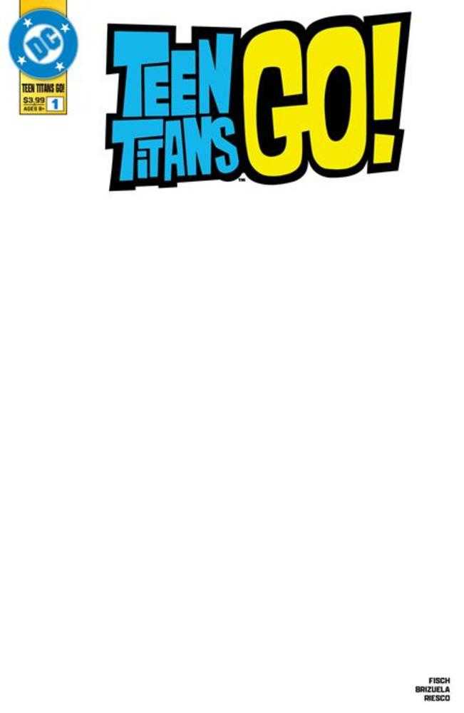 Teen Titans Go #1 Cover B Blank Variant