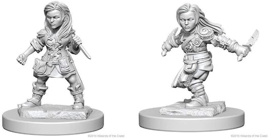 D&D: HALFLING ROGUE (FEMALE) Unpainted Minis