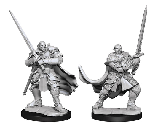 D&D: HALF-ORC PALADIN (MALE) Unpainted Minis