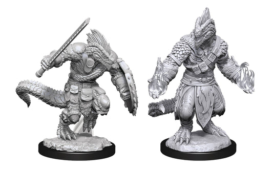 D&D: LIZARDFOLK BARBARIAN & CLERIC Unpainted Minis