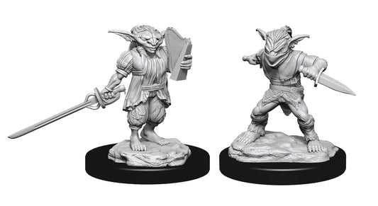 D&D: GOBLIN ROGUE (MALE) & BARD (FEMALE) Unpainted Minis