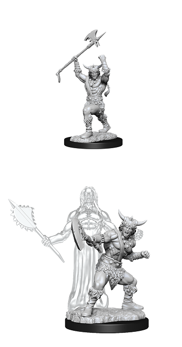 D&D: HUMAN BARBARIAN v2 (MALE) Unpainted Minis