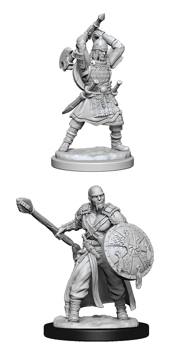 D&D: HUMAN BARBARIAN v3 (MALE) Unpainted Minis