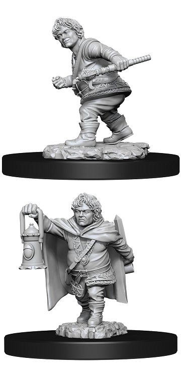 D&D: HALFLING ROGUE (MALE) Unpainted Minis