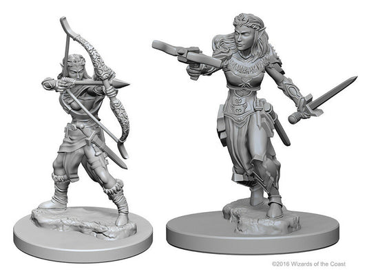 D&D: ELF RANGER v2 (FEMALE) Unpainted Minis