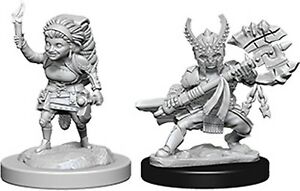 D&D: HALFLING FIGHTER (FEMALE) Unpainted Minis