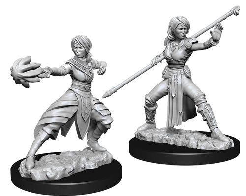 D&D: HALF-ELF MONK (FEMALE) Unpainted Minis